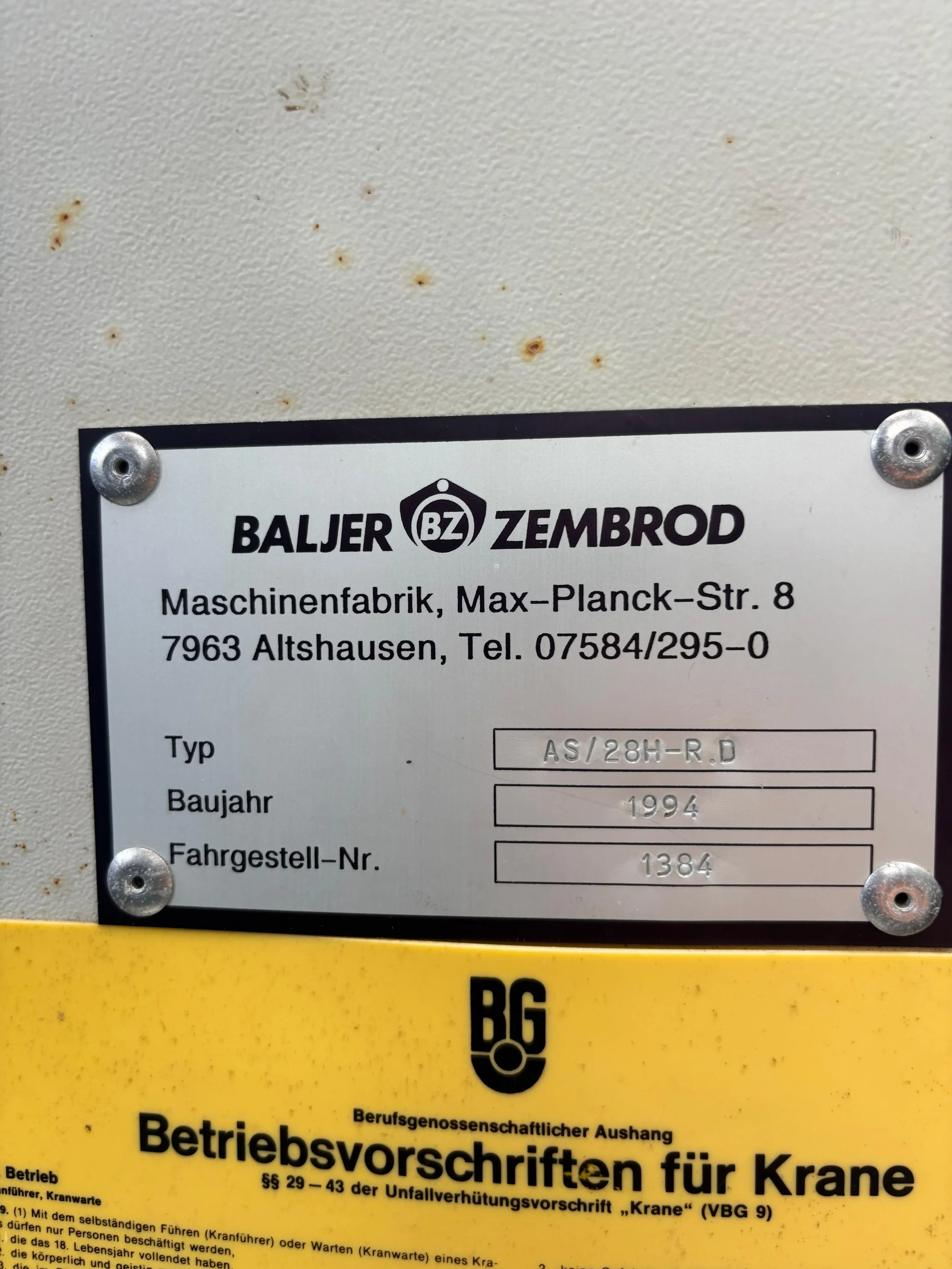 Baljer&Zembrod Sortierkran - Bild 21